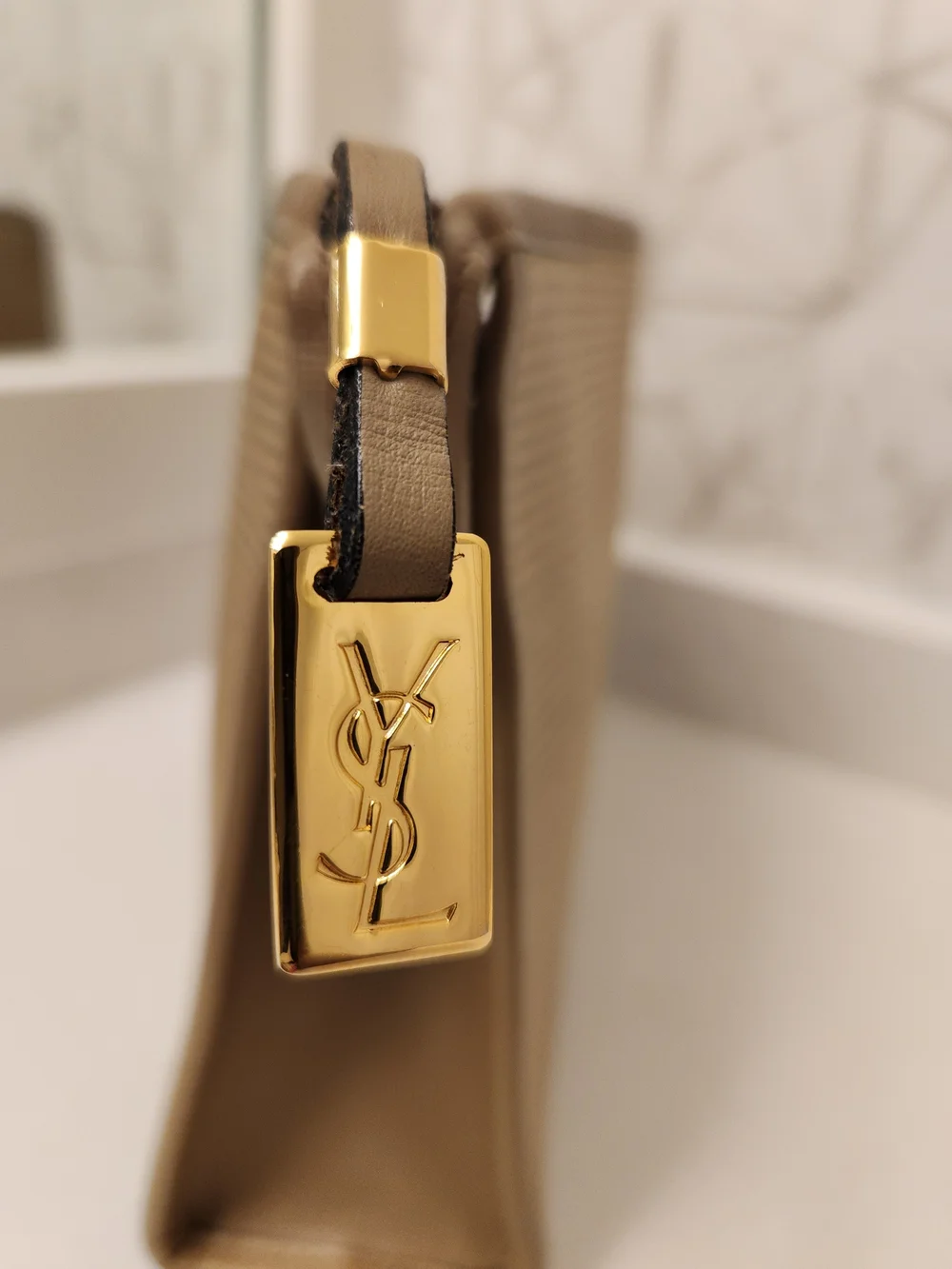 Yves Saint Laurent Beige Canvas Pouch - Picture 6 of 15